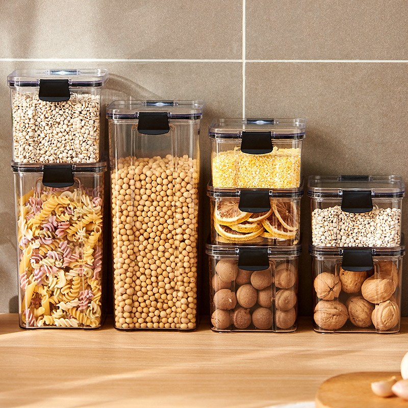Kitchen Appliances Manufacturers - ปิดผนึก Jars KITCHEN Grain Storage Organizer