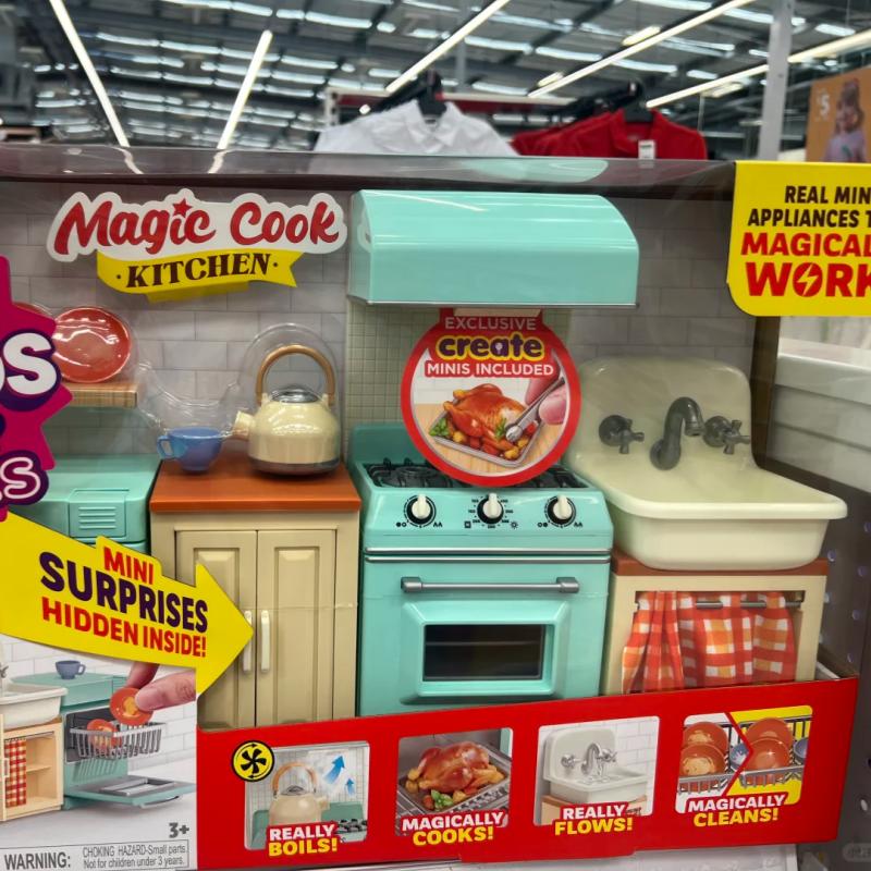 Kitchen Appliances Gift Items - ของแท้จากซูรู มินิแบรนด์ส ชุดครัวเมจิกคุก พร้อมเครื่องใช้ไฟฟ้าขนาดเล็กที่ใช้งานได้จริง เครื่องซักผ้า เตาอบ
