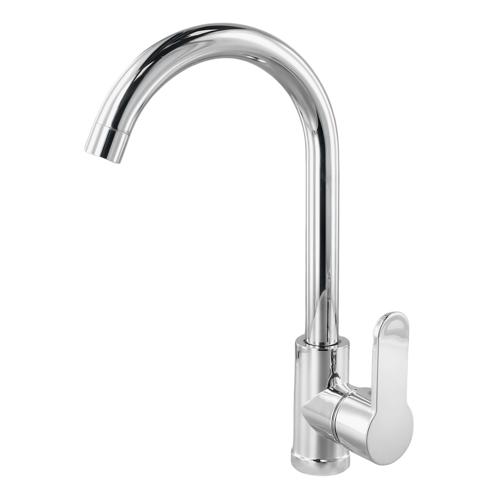 Kitchen Appliances White - ก๊อกน้ําอ่างล้างจานร้อนเย็น TAP Deck ติดตั้งหมุน TAP ขัด
