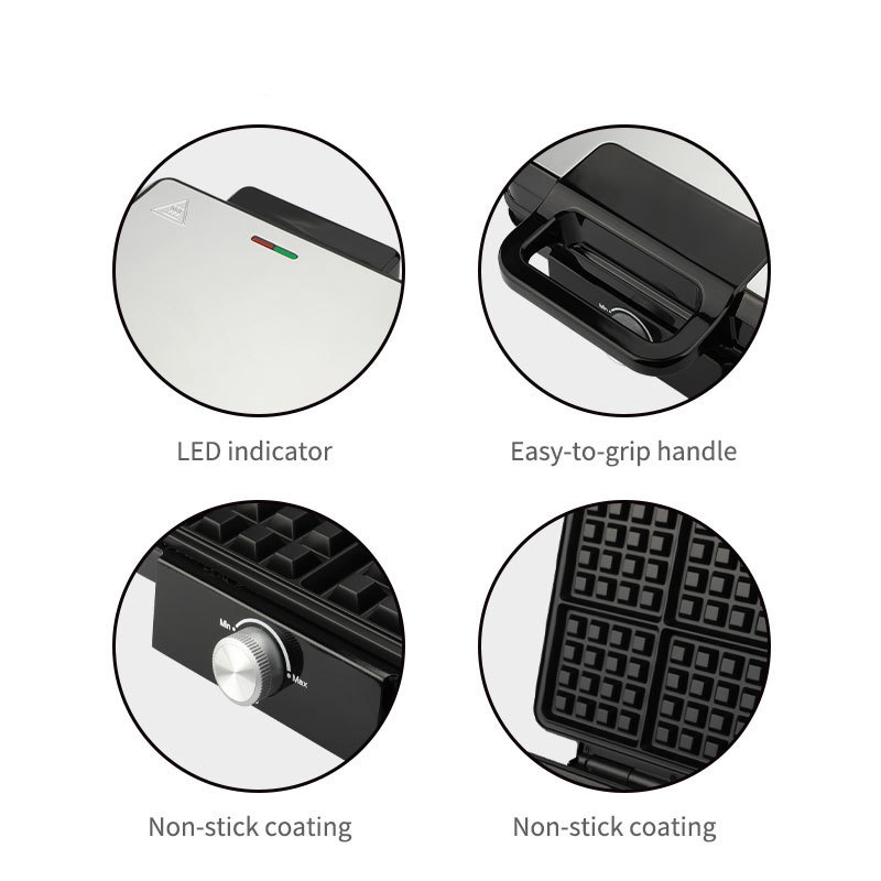เครื่องทำวาฟเฟิลเบลเยียมขนาดเล - Waffle Iron Belgian บทวิจารณ์และราคา
