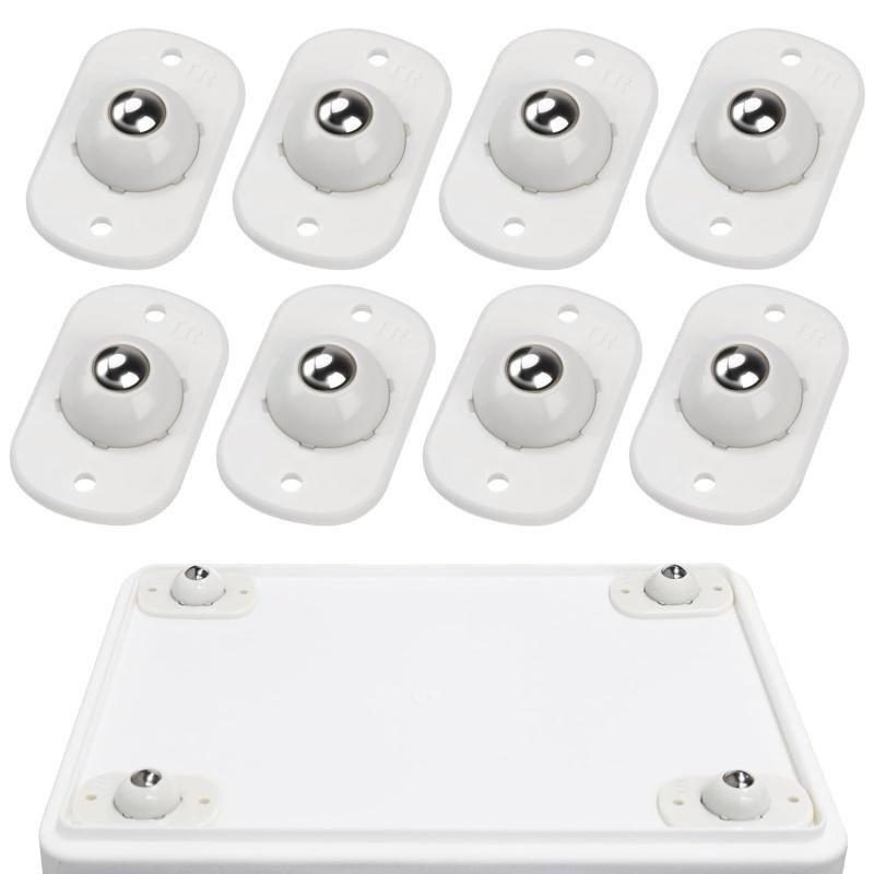 8 ชิ้น ล้อเลื่อนแบบมีกาวในตัว  - Kitchen Appliances White บทวิจารณ์และราคา