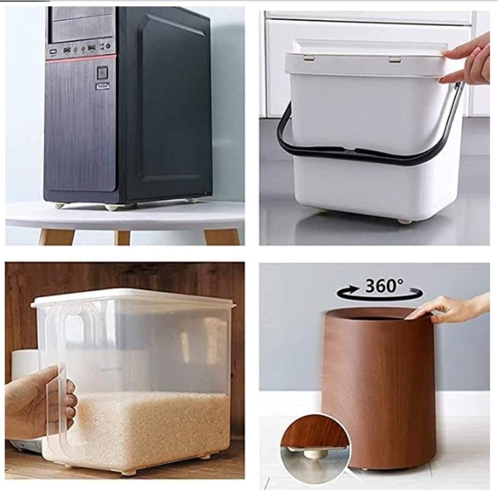 8 ชิ้น ล้อเลื่อนแบบมีกาวในตัว  - Kitchen Appliances White บทวิจารณ์และราคา