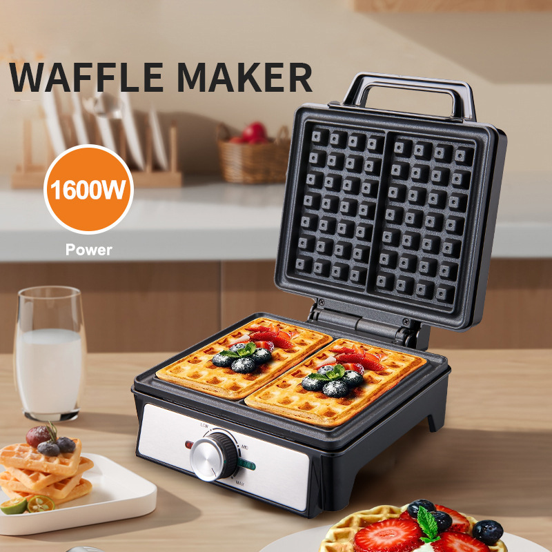 เครื่องทำวาฟเฟิล 2 ชิ้น ปรับอุ - Waffle Iron Belgian บทวิจารณ์และราคา