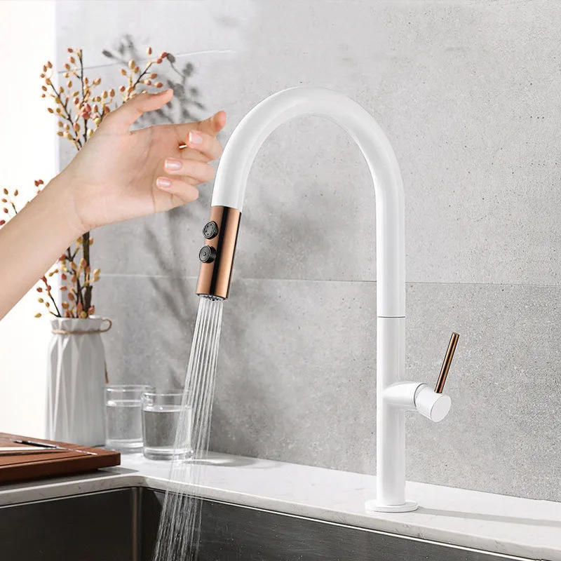 ก๊อกน้ําห้องครัวแบบสัมผัสอัจฉร - Kitchen Appliances White บทวิจารณ์และราคา