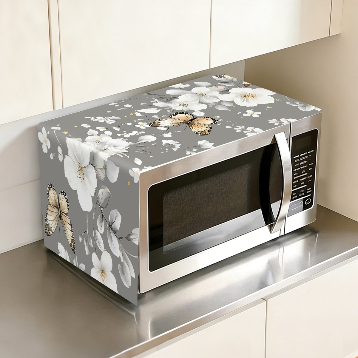 1 ชิ้น ผ้าคลุมกันฝุ่นไมโครเวฟล - Kitchen Appliances White บทวิจารณ์และราคา
