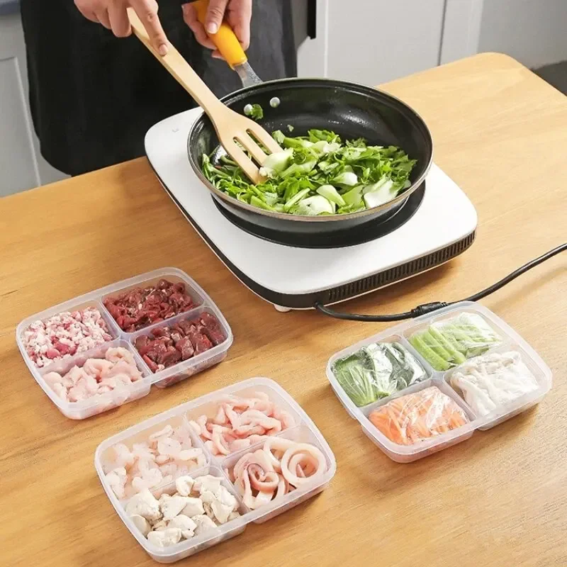 4 กริดกล่องเก็บอาหารแบบพกพาช่อ - Kitchen Appliances Manufacturers บทวิจารณ์และราคา