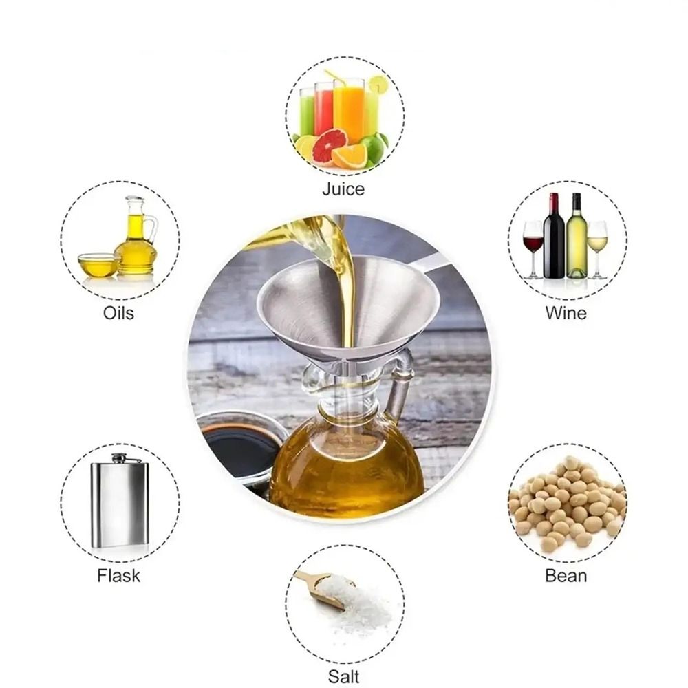 กรวยสเตนเลสสตีลปากกว้างตัวกรอง - Kitchen Appliances Manufacturers บทวิจารณ์และราคา