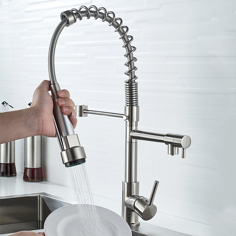 DQOK สีดําแปรงฤดูใบไม้ผลิดึงลง - Kitchen Appliances White บทวิจารณ์และราคา