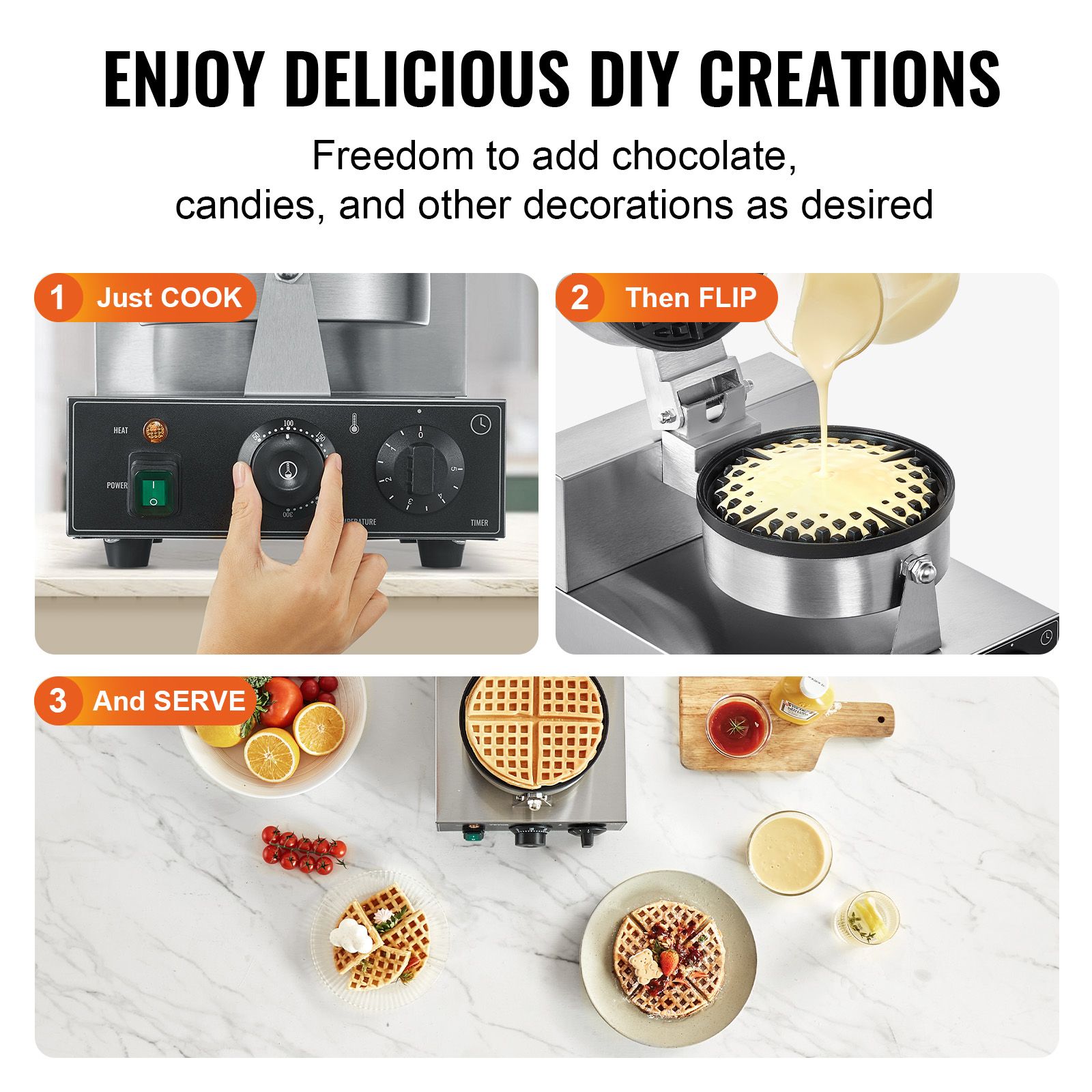 เครื่องทำวาฟเฟิลเชิงพาณิชย์, เ - Waffle Iron Belgian บทวิจารณ์และราคา