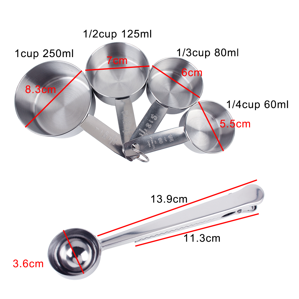 STACKABLE วัดถ้วยและช้อนชุดเคร - Kitchen Appliances Manufacturers บทวิจารณ์และราคา