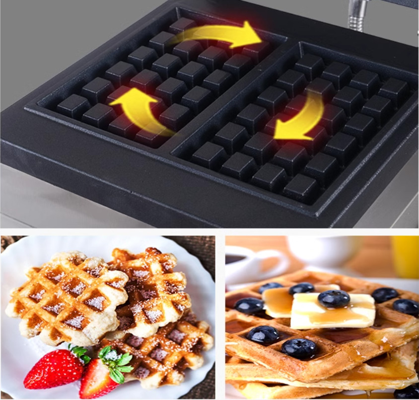 เครื่องทำวาฟเฟิลเบลเยียมแบบพาณ - Waffle Iron Belgian บทวิจารณ์และราคา